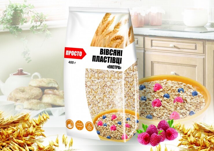 Овсяные хлопья «Экстра» – новый продукт торговой марки «Просто» Овсяные хлопья «Экстра» – новый продукт торговой марки «Просто»